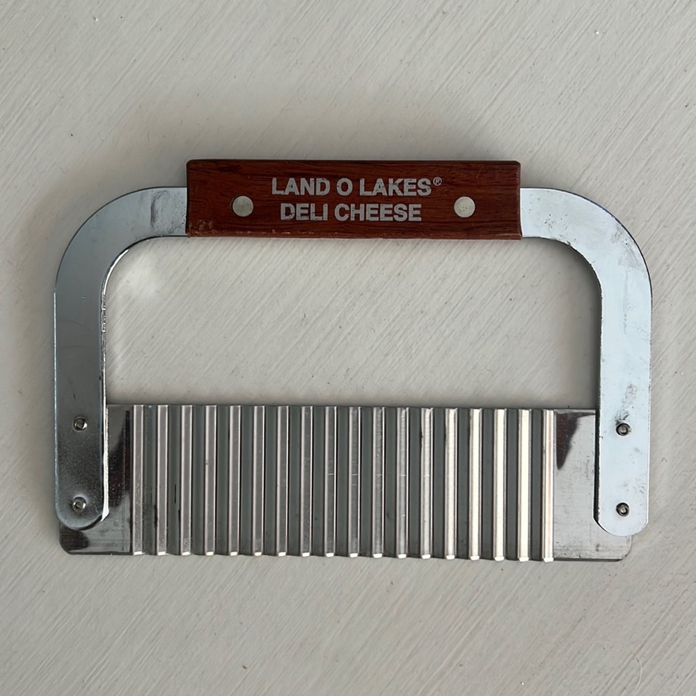 2/$5 7” Charcuterie Cheese/Meat Cutter w/Wooden Handle
